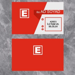 Profesyonel Eczane Kartviziti –Eczacı Kartviziti