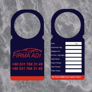 Araç Bakım Kartı Tasarımı (1000 Adet)